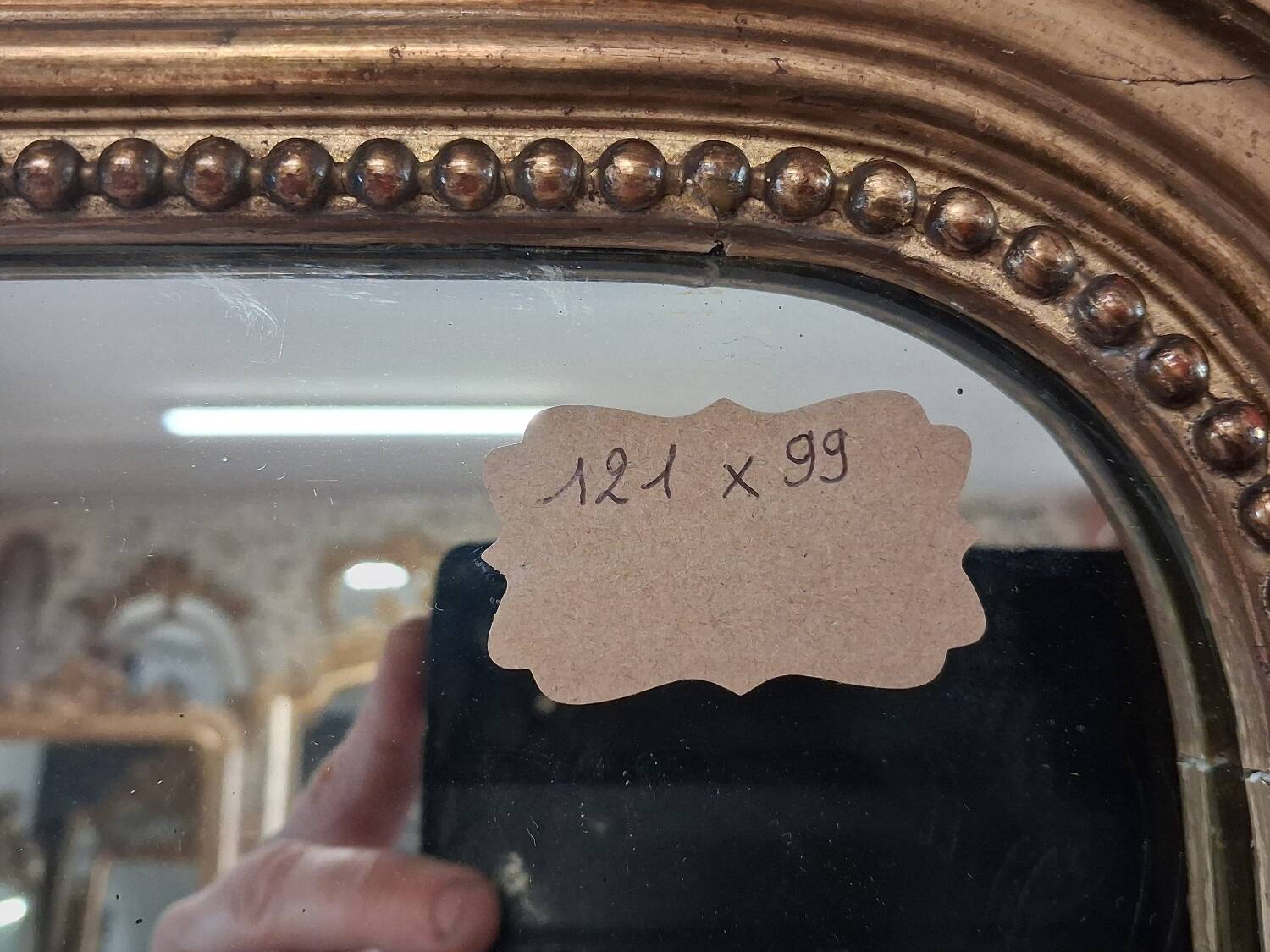 Louis Philippe period mirror 121 x 99