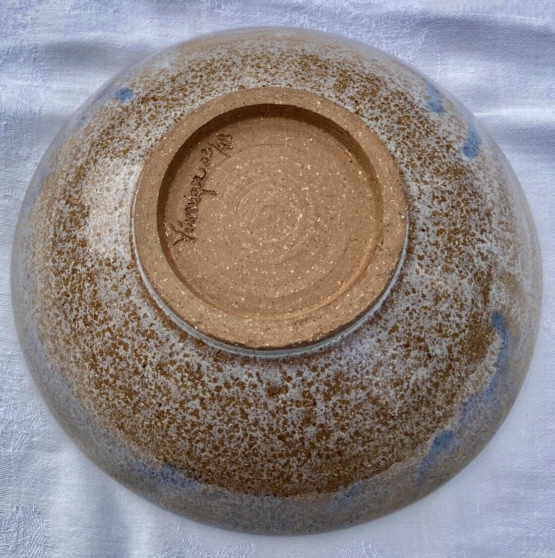 Glazed ceramic cup signed véronique 3 / 98