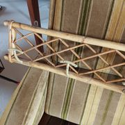 Patère en rotin vintage