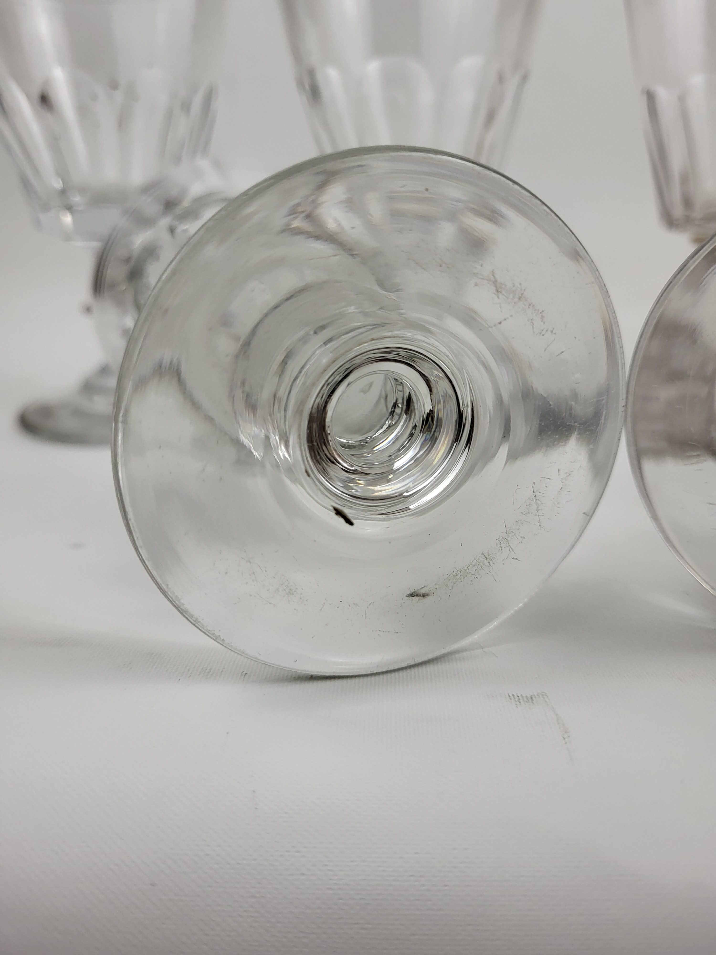 6 wine glasses cristal baccarat / saint-louis model caton