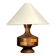 Mid-Century Table Lamp with Geometric Wood Inlay, English, circa 1955–1965