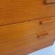 Vintage pine chest of drawers from the 1970s.