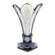 Art Deco vase, crystal, Moser, Czechoslovakia, 1930s