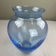Azure blue vase