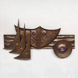 Vintage wall decoration wall art object 'Brutalism'