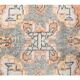 Vintage Turkish Oushak Handmade Wool Cotton Orange Runner Rug 101x339