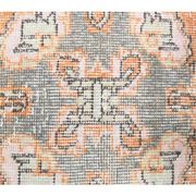 Vintage Turkish Oushak Handmade Wool Cotton Orange Runner Rug 101x339