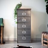 Craft cabinet with flaps, wood desssus, Ronéo year 50-60