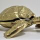 Zoomorphic turtle vintage brass ashtray