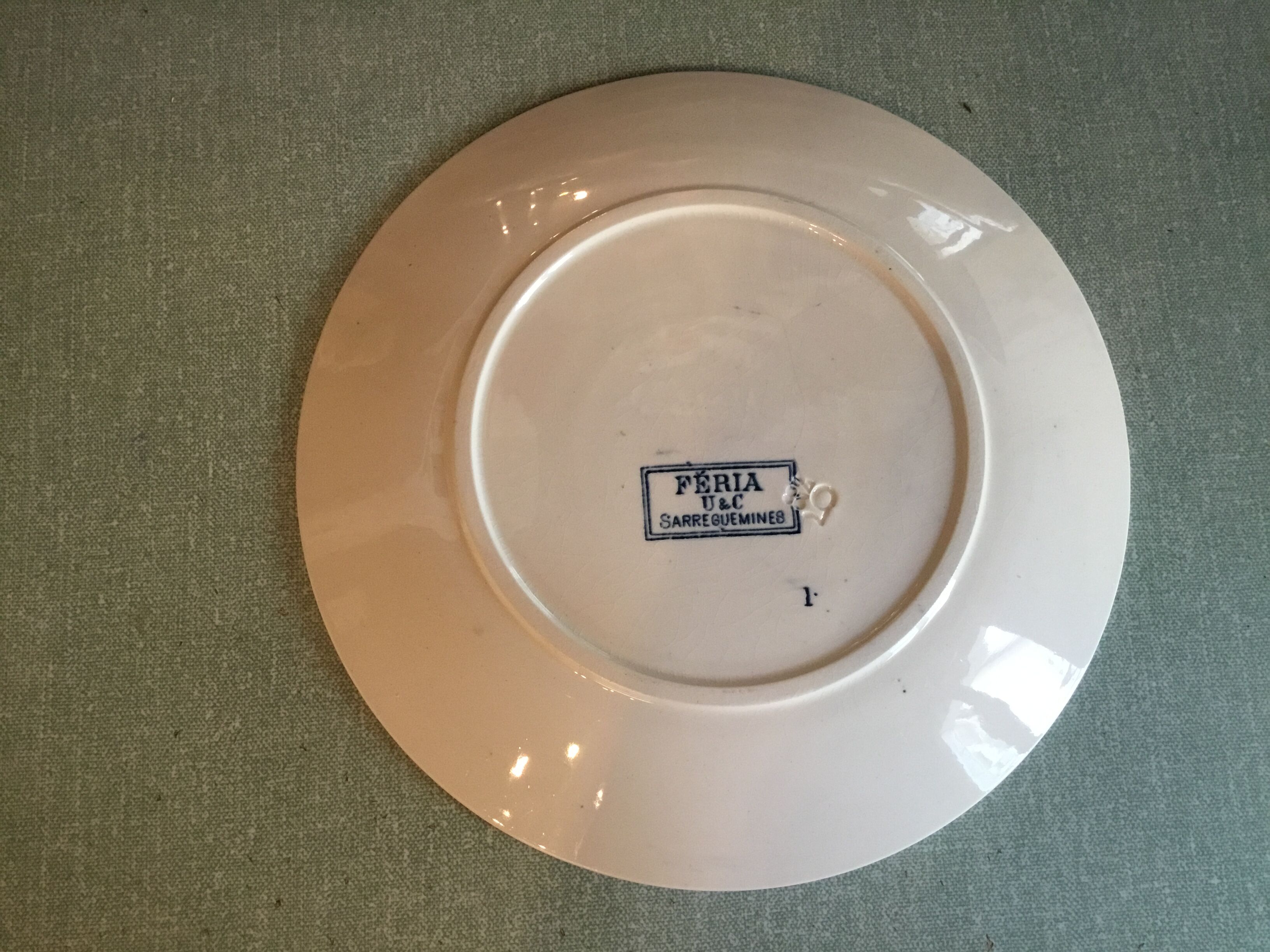 Assiette « Coquelicot » Sarreguemines