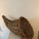 Vintage rattan basket Horn of plenty