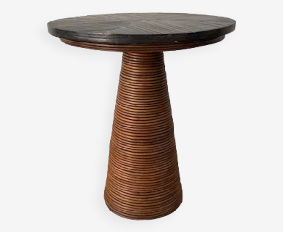 Table d'appoint rotin