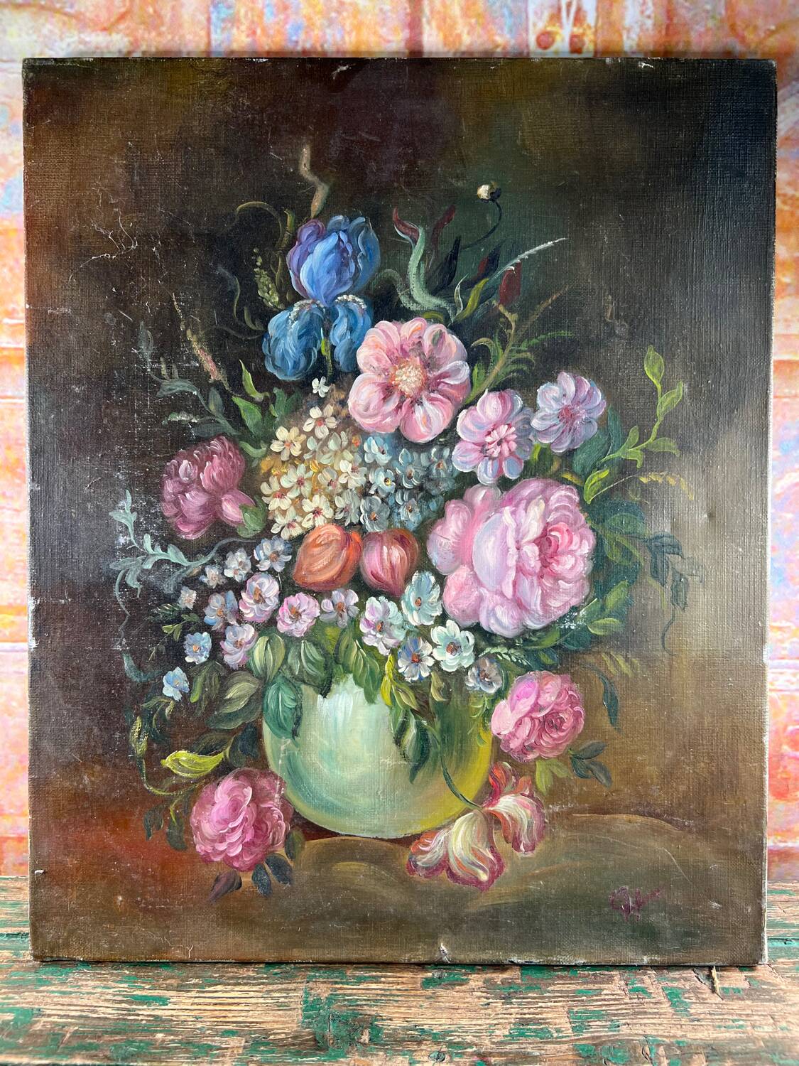 Oil painting painting bouquet of flowers