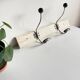 ANTIQUE SCHOOL COAT RACK White Wood