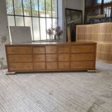 XXL golden oak craft furniture from the 50s