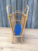 Porte-revues vintage en rotin bambou
