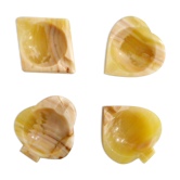 Set of 4 Onyx ashtrays