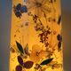 Vintage lamp with wooden base, 44 cm
