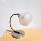 Table lamp circa 1940 frosted globe