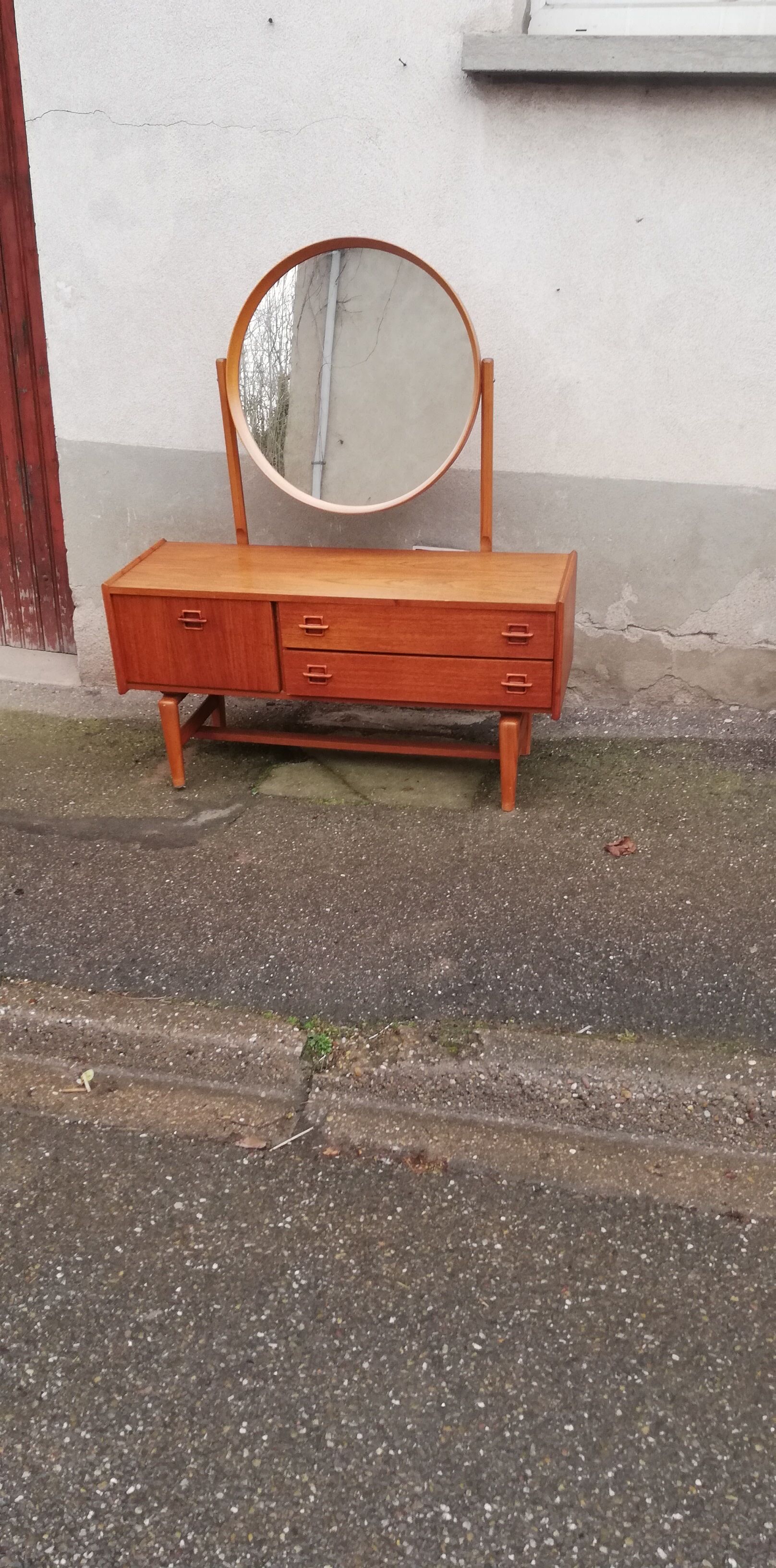 Scandinavian teak dressing table