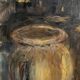 Huile sur toile nature morte jarre provençale