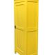 Antique powder yellow Parisian bonnetière wardrobe.