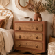 Commode Art Déco pied moustache / terracotta bohème