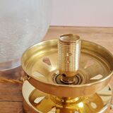 Cracked glass table lamp