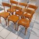 Suite of 6 chairs of Vintage Bistrot 1960s