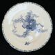 3 assiettes plates en faience e.bourgeois Paris