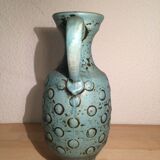 Vase Jasba céramique bleue 30 cm