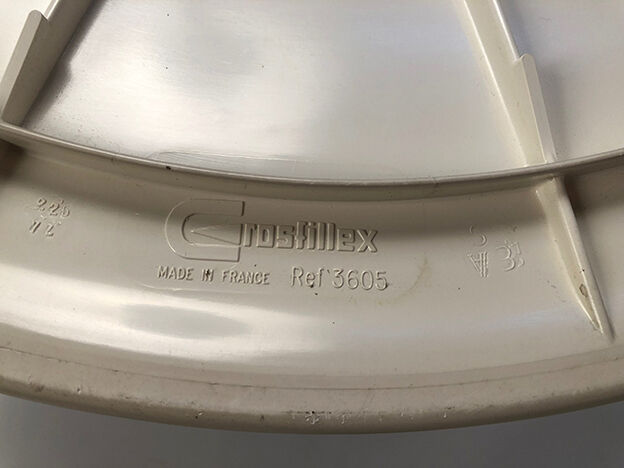 Large coffee table tulip foot and round turntable, Grosfillex 60s