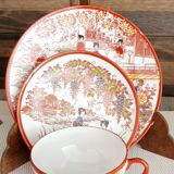 Old tea cup + Japanese porcelain saucer