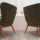 Paire de fauteuils WING Zig Zag cocktail vintage année 50 60