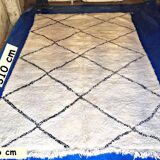 Moroccan carpet style beniouarain 100% wool 135 x 300