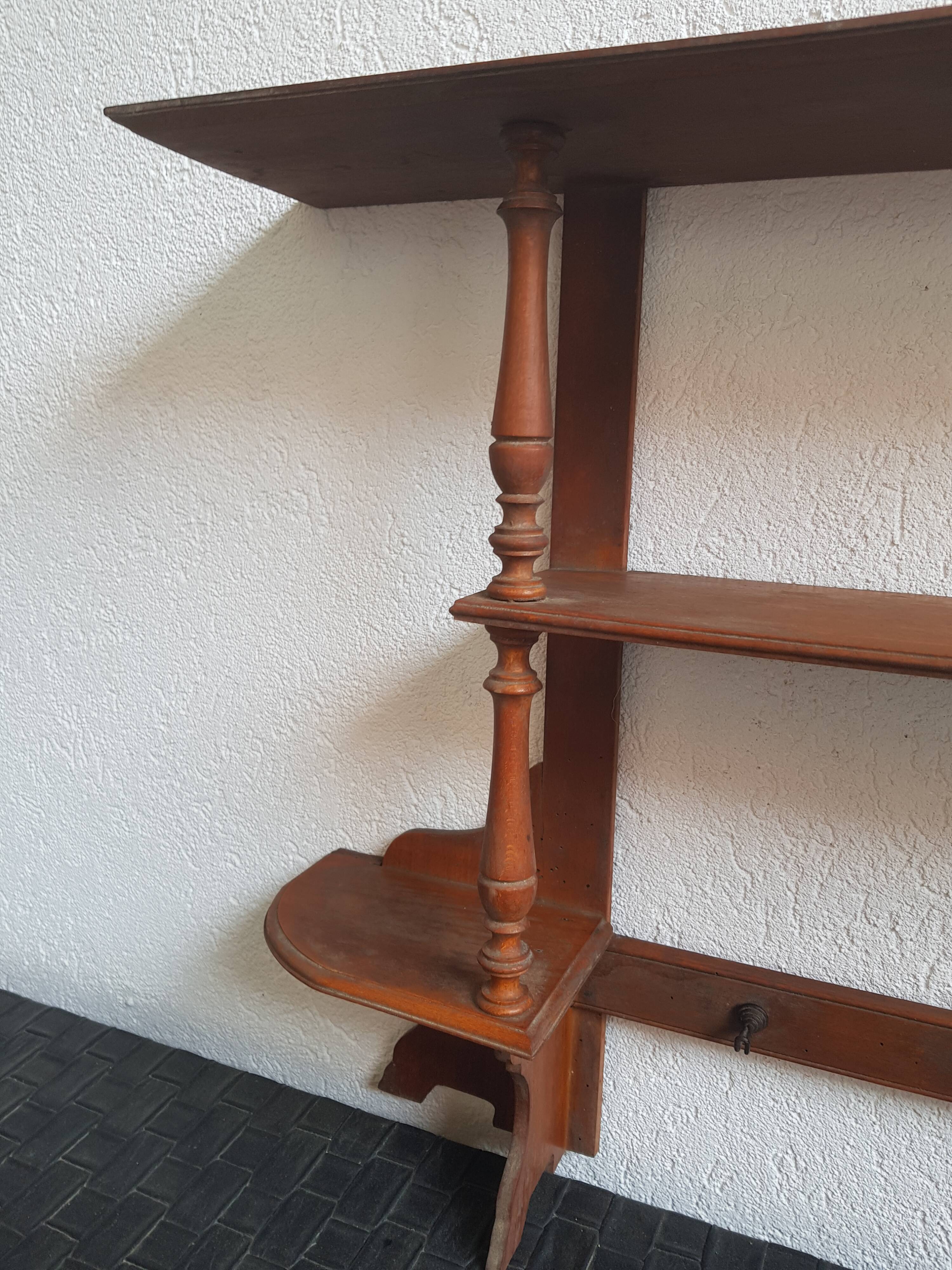 Wall shelf wood late 19th