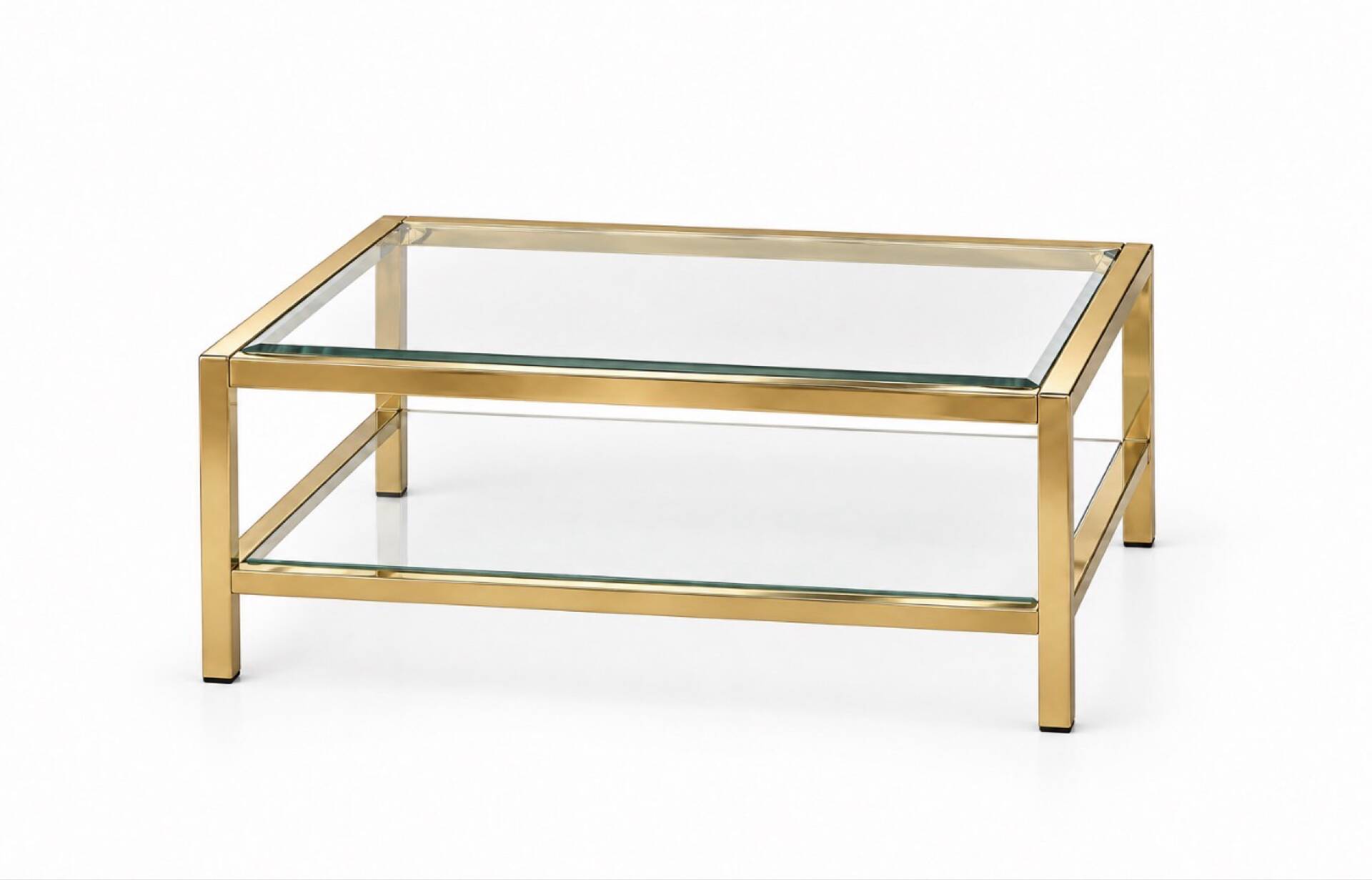 Table basse à double plateau des années 70
