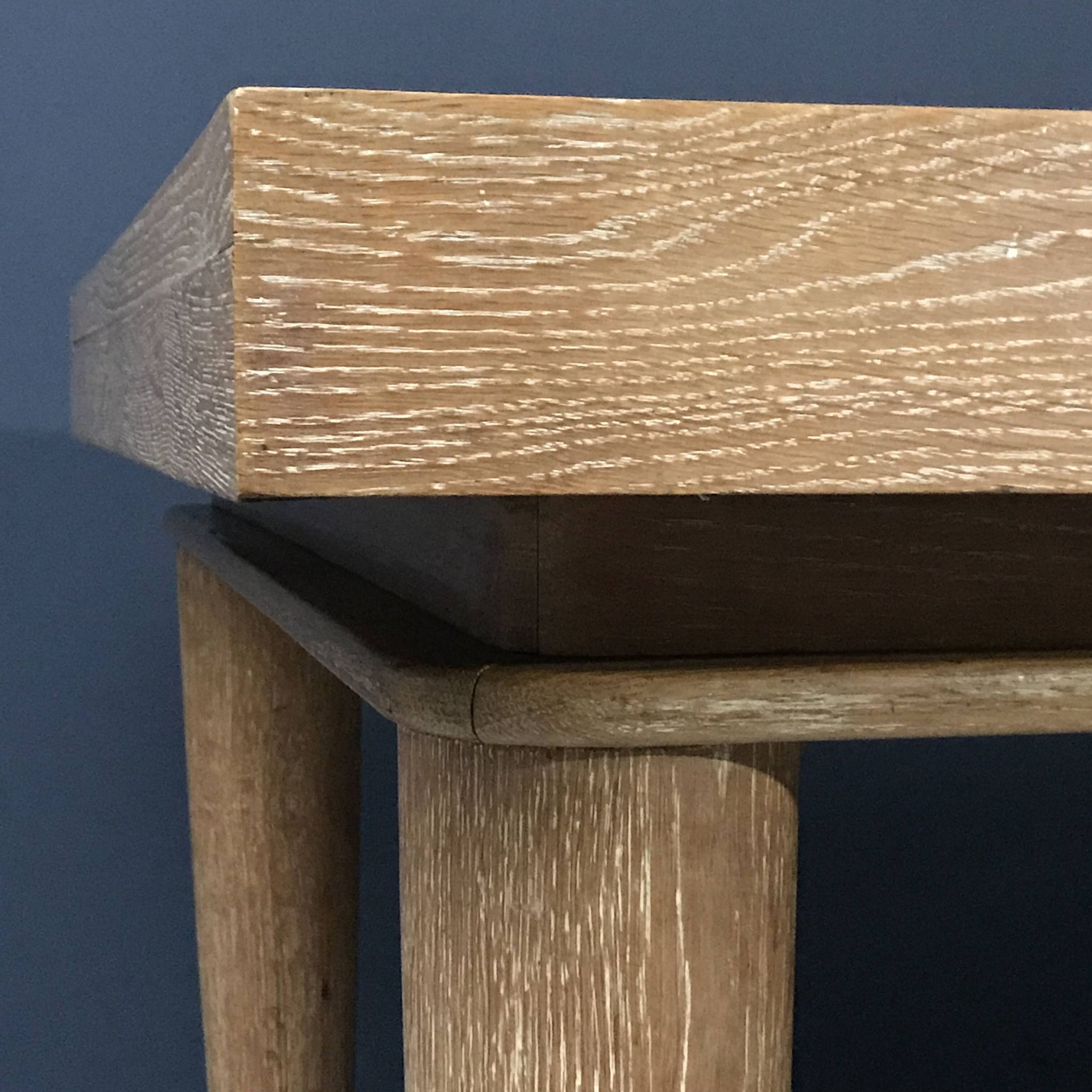 Table Extensible Art Déco en Chêne, France, 1980s