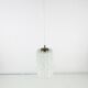 Suspension en opale blanche par Peill et Putzler, 1970s, Allemagne