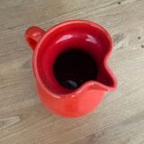 Large pitcher, red glazed ceramic decanter