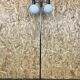 60s 70s lamp light floor lamp metal glass space age design