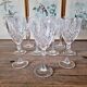 Chiseled wine glasses Cristal d'Arques Fontenay model (10 glasses)