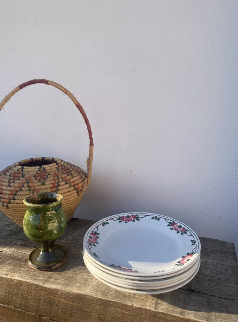 Old art deco plates Saint Amand