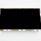 Table basse chrome et laiton 1970