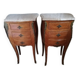 Pair of bedside tables louis XV