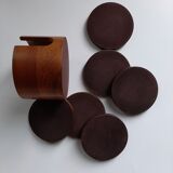 Vintage teak coaster