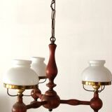 lustre en bois trois branches