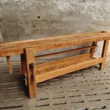 Old workbench XXL side table counter