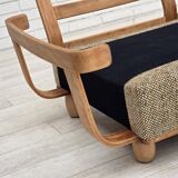 1970s, Danish 2-seater sofa, original condition, furniture wool, bentwood.