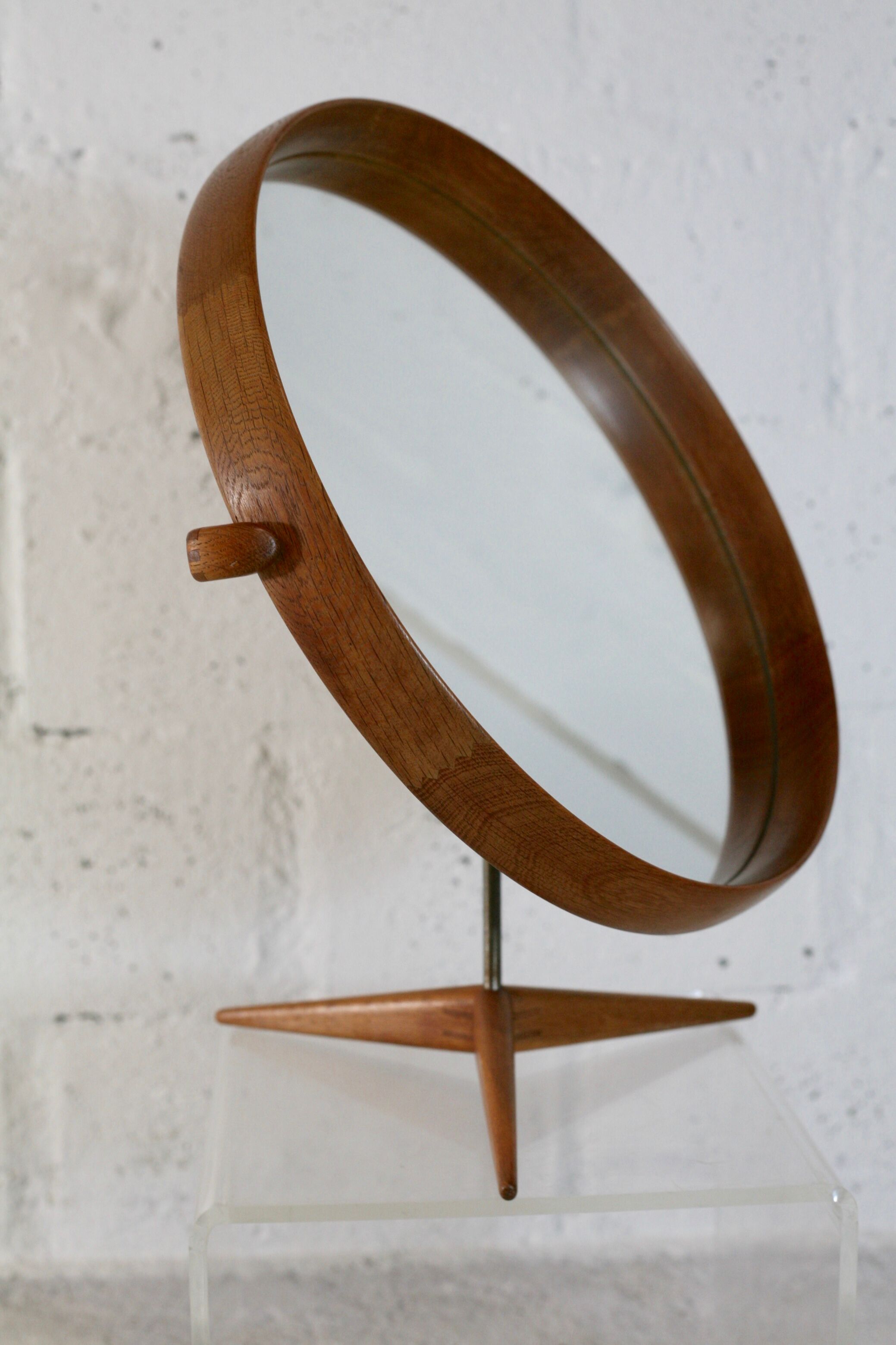 Mirror by Uno and Osten Kristiansson edition Luxus Sweden circa 1960 49x52cm